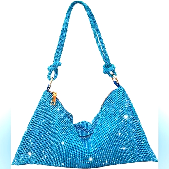 Beautiful Green Rhinestone Purse - Picture 6 of 8